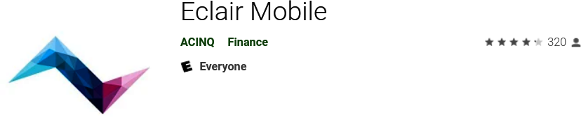 Eclair wallet in the Google Play Store
