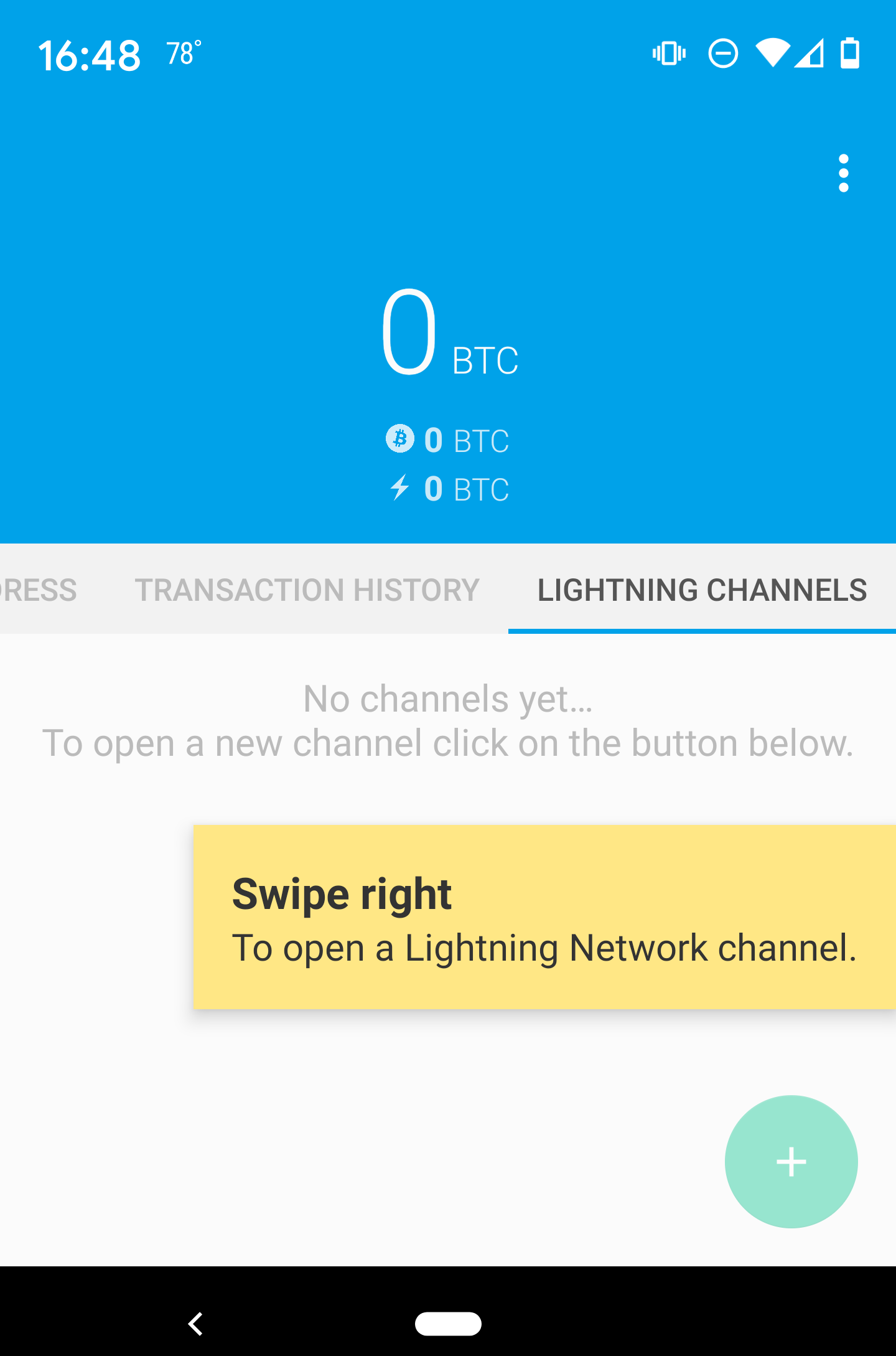 LIGHTNING CHANNELS tab